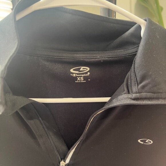 Champion Athletic Quarter Zip Black - Picture 3 of 5